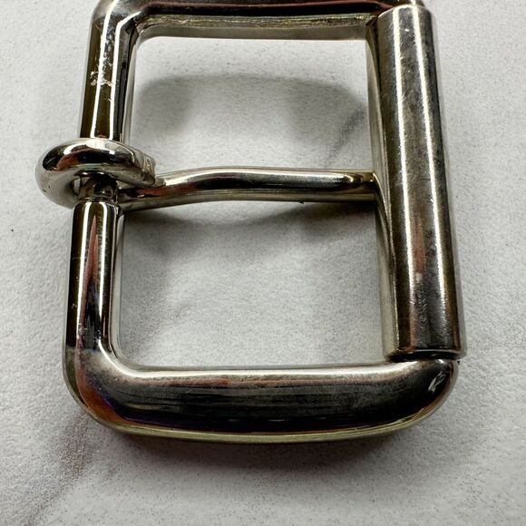 Silver Tone Simple Basic Roller Belt Buckle - Picture 7 of 7
